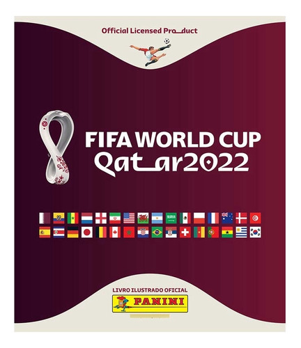 Libro Copa Qatar 2022 Album Capa Brochura De Editora Panini