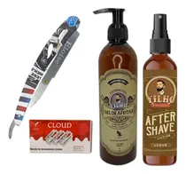Comprar Combo Barber Navaja Afeitar + Filo Viggo + Gel Y After Yilho