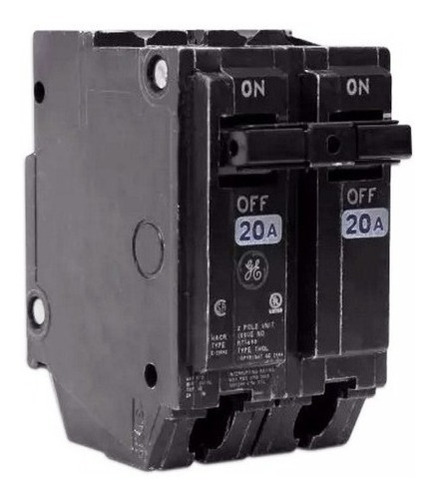 Breaker P/embutir Thql 2x20 General Electric. Bre-220g