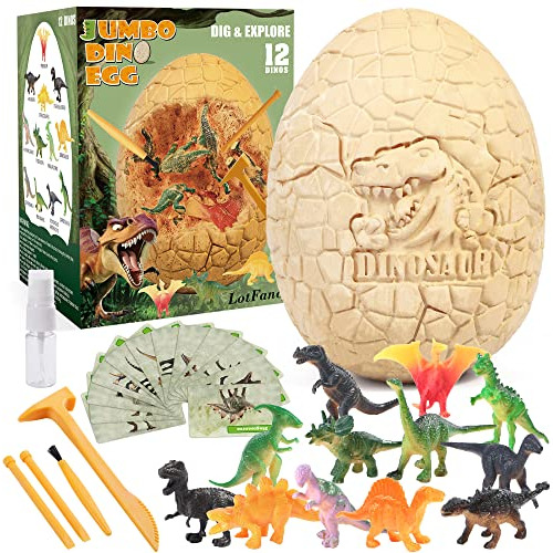 Huevo De Dinosaurio, Kit De Excavación Gigante De Dino...