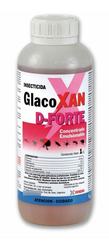 Glacoxan D Forte Cucarachas Mosquitos Pulgas X 1 L