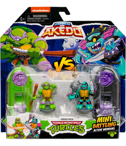 Legends Of Akedo Tmnt Donnie Versus Slash Mini Battling
