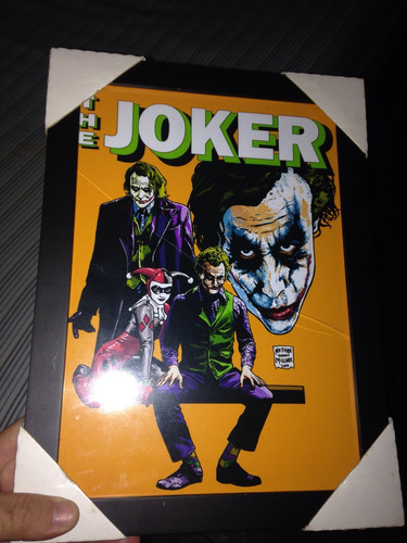 Quadro The Joker Leia Tudo Veja Fotos Vidro Trincado Barato