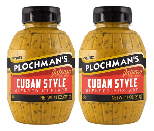 Plochman's Mostaza Estilo Cubano, 11 Onzas (paquete De 2)