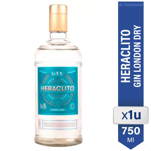Gin Heraclito London Dry  750ml 01almacen