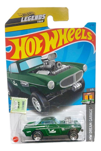 Hotwheels-volvo P1800 Gasser- Hw Dream Garage-1/250