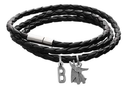 Pulsera Anubis Egipcio Brazalete Dije Guardián Tumbas Letra