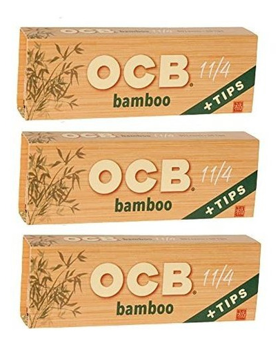 Tubo Y-o Papel Para Armar Ocb Bamboo 1 1-4 Rolling Paper & T