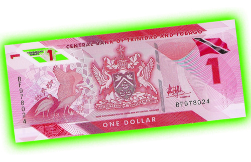 Trinidad Y Tobago - Billete De 1 Dólar 2020 ¡ Polímero !