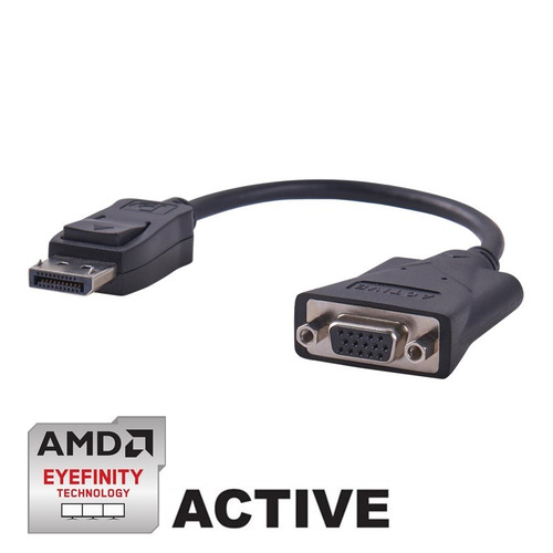 Adaptador Displayport Vga Ativo 60hz | Amd Ati Eyefinity