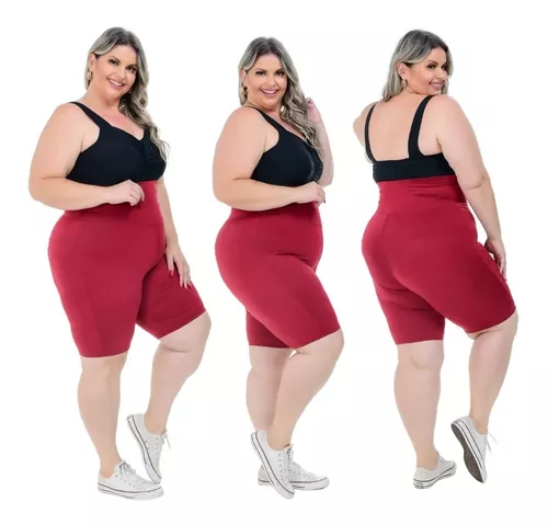 CONJUNTO PLUS SIZE EM SUPLEX VERMELHO