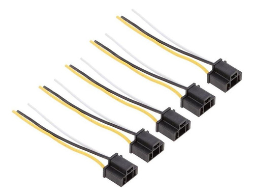 5 Piezas H4 Faro Antiniebla Conector De Cable For Coche