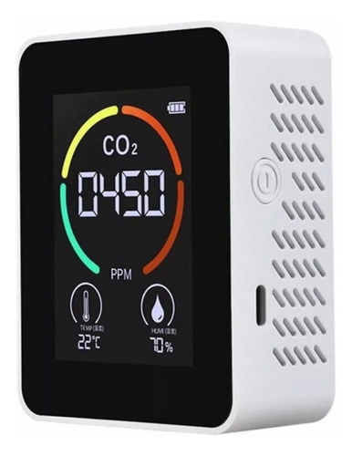 Detector De Co2 Portátil Aire Monitor De Calidad Con Alarma