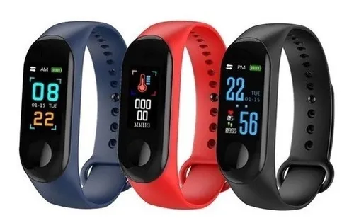 Reloj inteligente smartwatch m3 smartband ritmo cardiaco deals