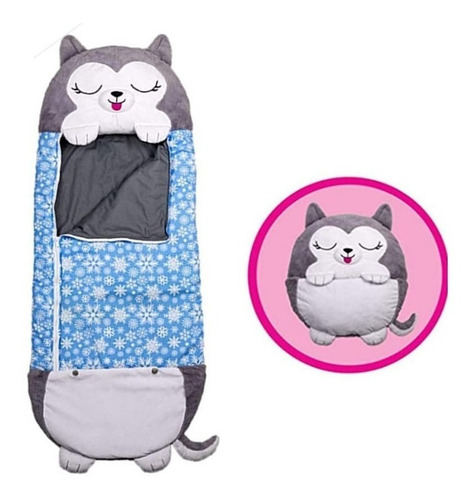 Saco De Dormir Infantil Almohada Peluche Invierno