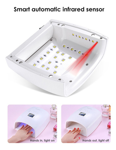 48w Recargable Uv Led Gel De Uñas De La Lámpara Secador De S