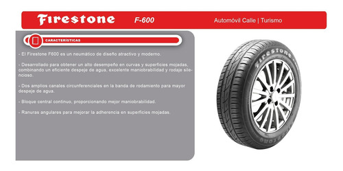 Imagen 2 de 9 de Combo X 4 Firestone 175/70 R14 84t F-600 Ar