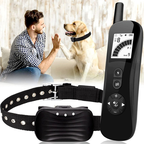 Collar De Entrenamiento Perros Lcd Grande E Impermeable Ip67