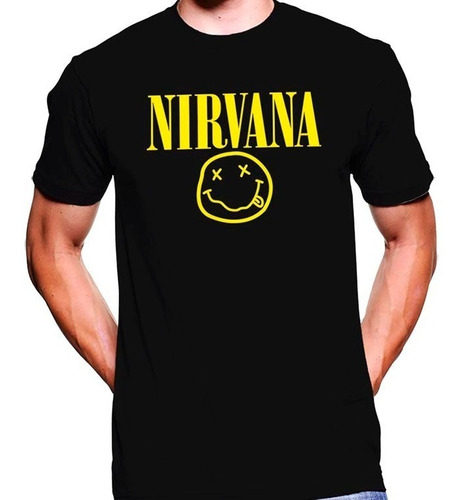 Camiseta Premium Dtg Rock Estampada Nirvana 02