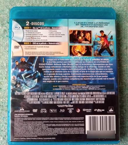 Blu Ray + Dvd El Aprendiz De Brujo . Original. Usada (Usado)
