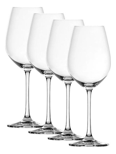 Juego de 4 copas de vino tinto Salute Crystal de 550 ml de Spiegelau