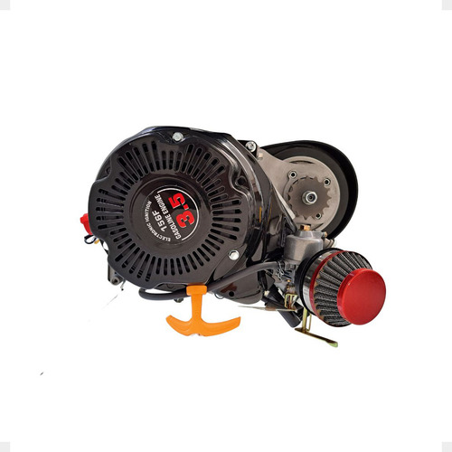 Kit completo de motor de bicicleta motorizada a 4 tempos 100 cc GTS 156F 3,5HP preto