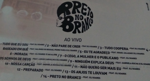 Preto No Branco Cd/dvd Ao Vivo Lacrado Original Cristão