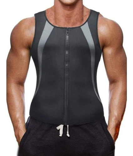 Chaleco Reductor Neopreno Efecto Sauna Reduce Abdomen Negro Xl