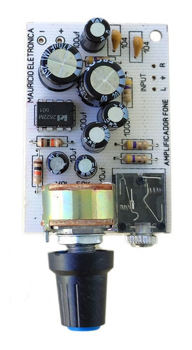 Placa Amplificador Para Fone De Ouvido P2 Com Tda2822