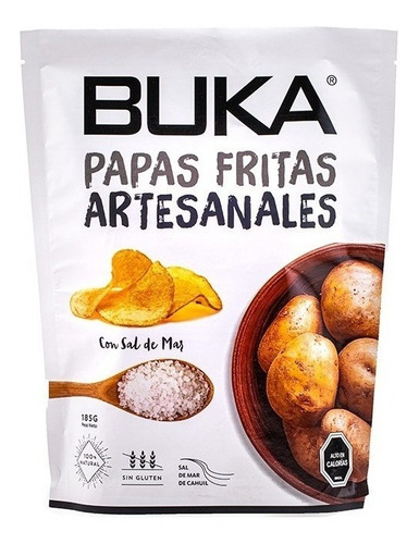 Buka - Papas Fritas Con Sal De Mar 185 Gr