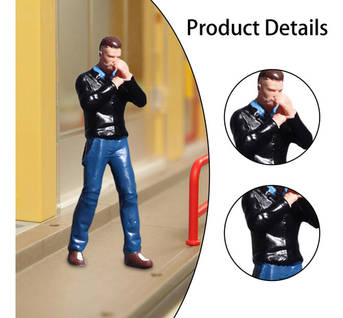 Figura De Pie A Escala 1/64, Modelo De Hombre Con Chaqueta