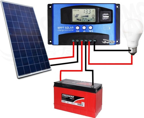 Controlador Solar 100a Mppt, Pantalla Lcd Usb Doble