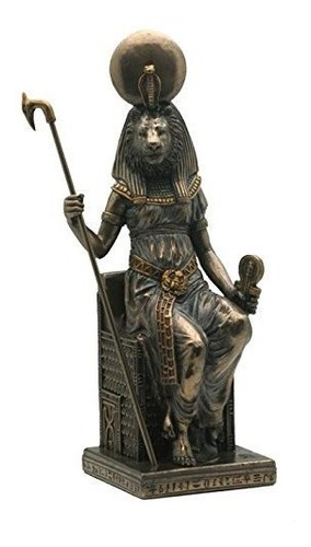 Figura De Escultura De Bronce Fundido En Frío De Sekhmet Se