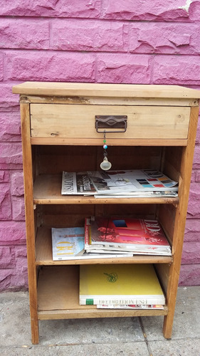 Mueble Bajo De Campo Antiguo Un Cajon ,con Estantes Rustico