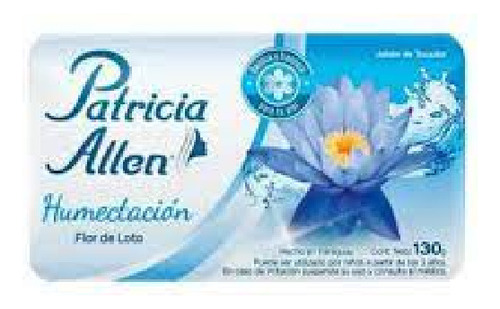 Jabon Tocador Patricia Allen Humectante 130 Grs X 3 Unidades