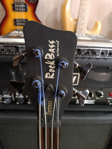 Bajo Rockbass Activo Fretless Inmaculado Diestro Rojo Laqueado 4 (Usado)