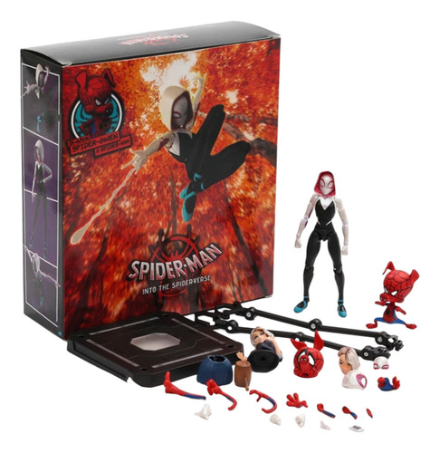 Spider Gwen Across Spiderman Sv Action Dx Multiveso Figura (Usado)