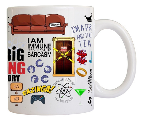 Taza De Cerámica The Big Bang Theory Para Cafe 320 Ml The Big Bang Theory