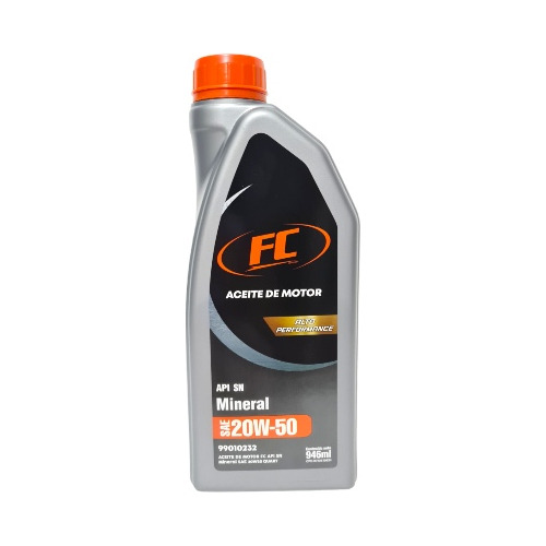 Aceite 20w50 Mineral, Marca Fc