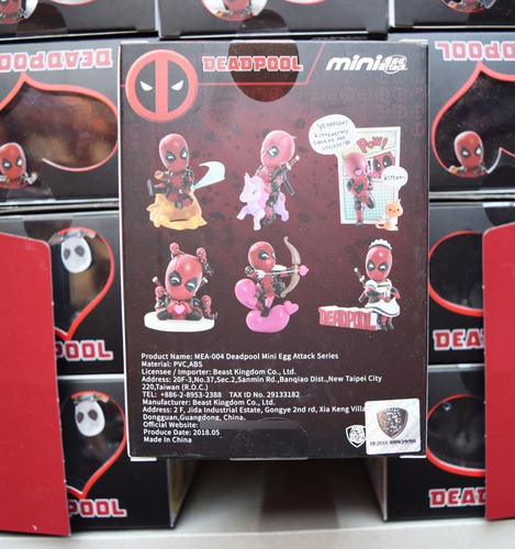 Imagen 3 de 5 de Figura Deadpool Ambush - Beast Kingdom - Mini Egg Attack