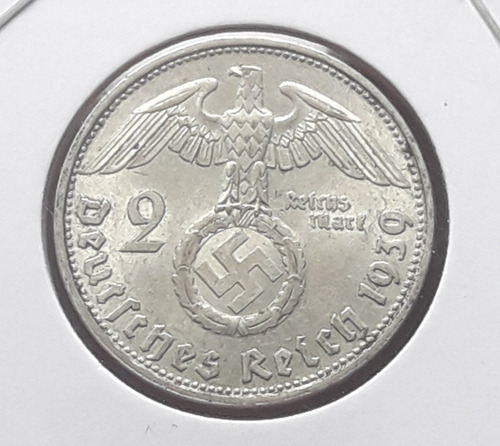 Moeda Prata Alemanha 2 Reich 1939 Letra D (munique). (Usado)