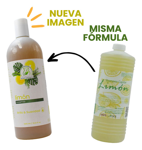 Shampoo Capilar De Limón Anti Caída (1 Litro)