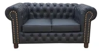 Comprar Bufalosin Chesterfield de 2 cuerpos tela cuerina talampaya color negro