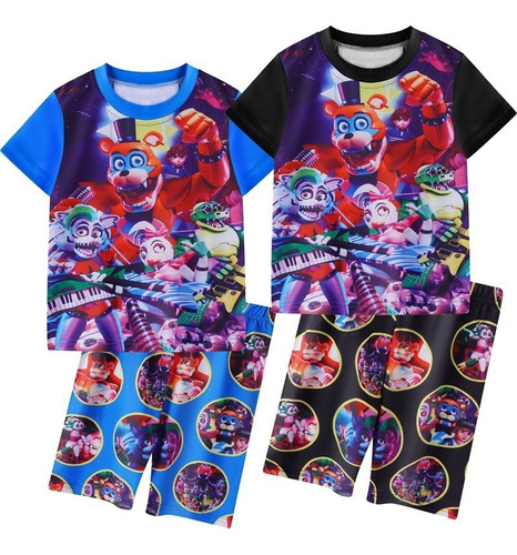 Pijama De Manga Corta Para Niños Five Nights At Freddy's