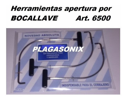 Imagen 4 de 9 de Herramientas Cerrajero Apertura Por Bocallave Art6500 Ganzua