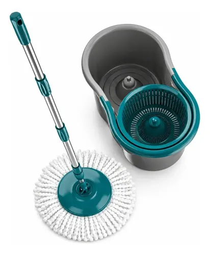 Esfregão giratório Mop Fit 5010 – Verde + Inox
