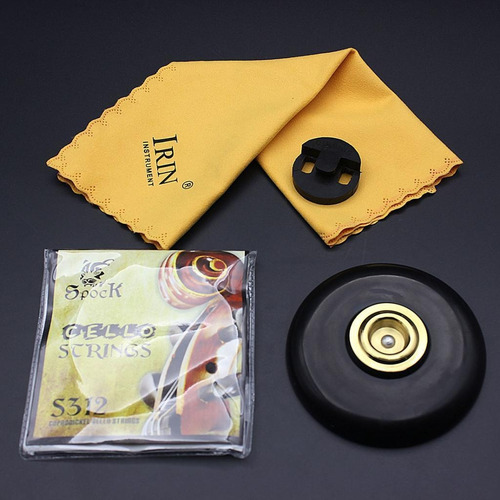 Imagen 4 de 12 de Violonchelo Juego De Piezas Caucho Mute + Cuerdas + Estera