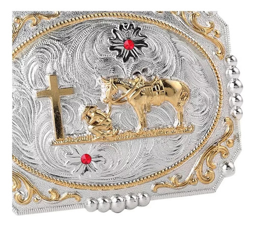 Hebilla De Cinturón De Caballero Estilo Vaquero Occidental