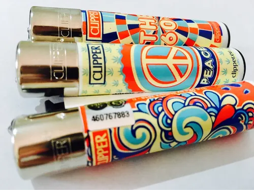 Clipper Flower Power Encendedor / España / Piedra Gas / Clip