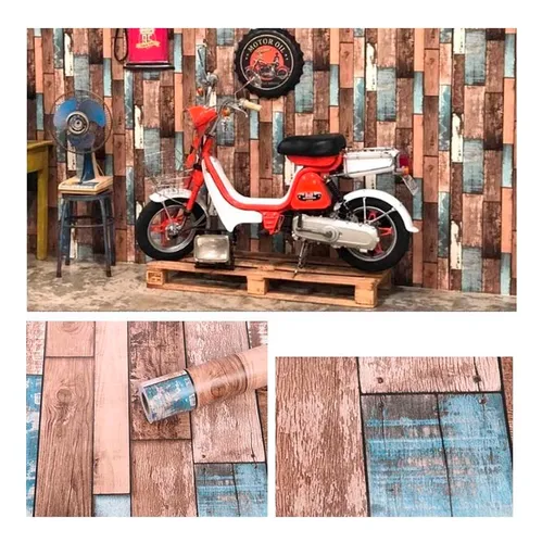 comprar Papel Vinilo Madera Rustica Tapiz Adhesivo De 10 M X 45 Cm